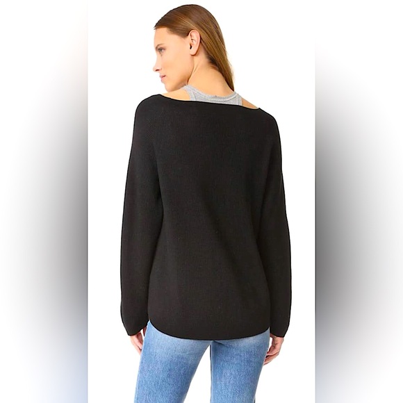 T ALEXANDER WANG V-Neck Sweatwer With Tank Trim - Picture 3 of 14